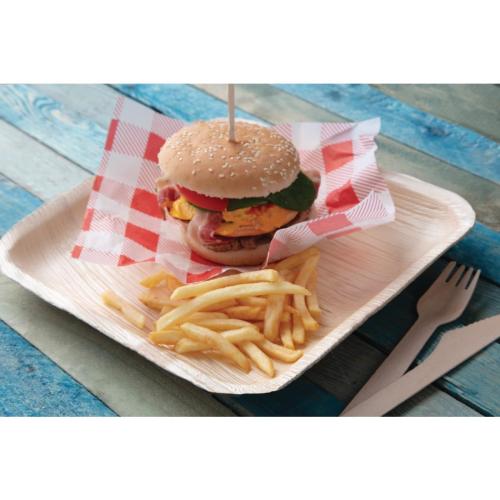 Fiesta Compostable Palm Leaf Plates Square - 250x250mm (Pack 100)