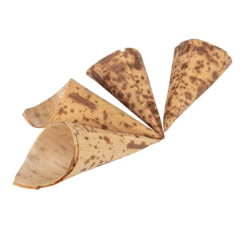 Fiesta Compostable Bamboo Bark Cone - 35x80mm (Pack 200)