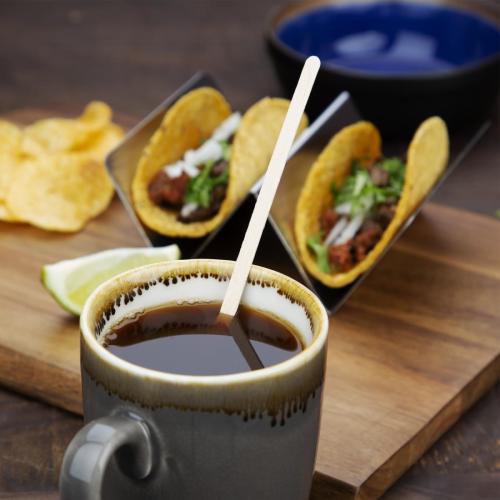 EDLP Fiesta Compostable Wooden Coffee Stirrer - 190mm (Pack 1000)