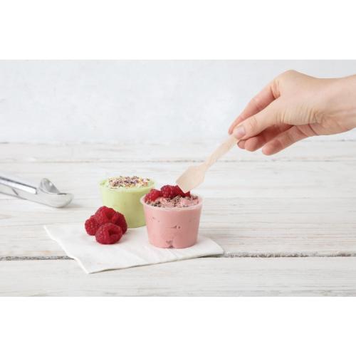 Fiesta Compostable Birch Wooden Ice Cream Scoop - 96mm (Pack 100)  FSC 100%