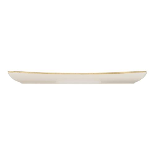 Churchill Stonecast Squared Oblong Plate White - 350x185mm (Box 6) (Direct)