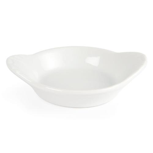 Olympia Whiteware Mini Round Eared Dish - 90x72mm 3.5x2.8" (Box 12)
