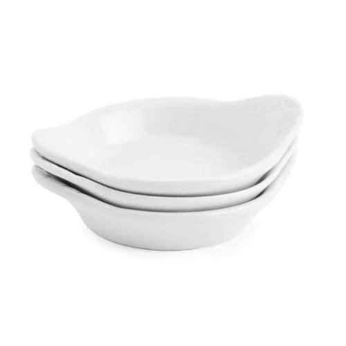 Olympia Whiteware Mini Round Eared Dish - 90x72mm 3.5x2.8" (Box 12)