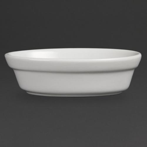 Olympia Whiteware Oval Pie Bowl - 44x145x104mm (Box 6)