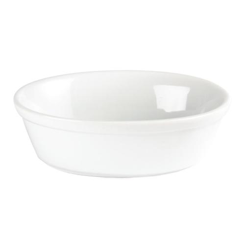 Olympia Whiteware Oval Pie Bowl - 52x161x116mm (Box 6)