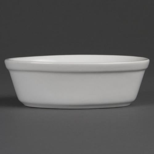 Olympia Whiteware Oval Pie Bowl - 52x161x116mm (Box 6)