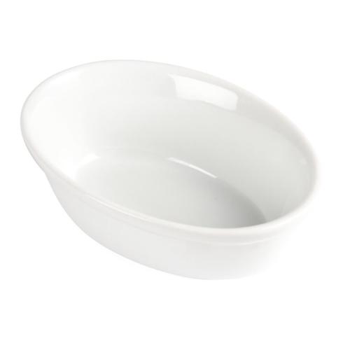 Olympia Whiteware Oval Pie Bowl - 52x161x116mm (Box 6)