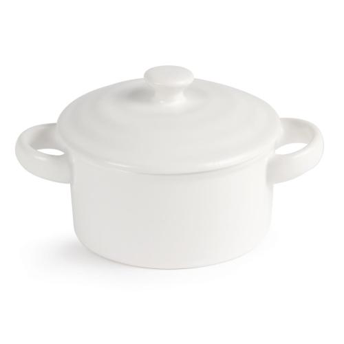Olympia Tapas Mini Round Pot Matt White - 75x100mm 227ml 8oz (Box 4)