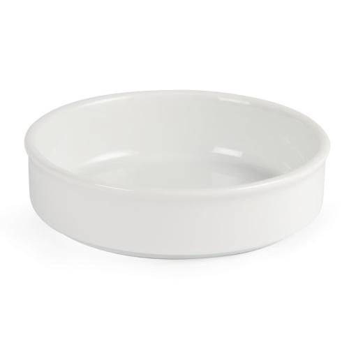 Olympia Tapas Stacking Dish White - 134x30mm 5 3/10x 1 1/8" (Box 6)