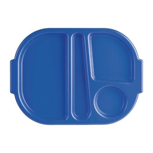 Olympia Kristallon PP Food Compartment Tray Small Blue (Pack 10)
