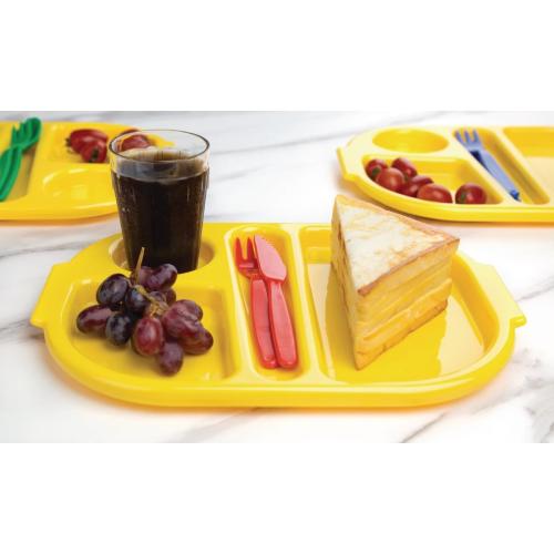 Olympia Kristallon PP Food Compartment Tray Small Yellow (Pack 10)