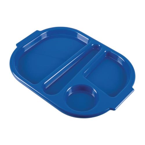 Olympia Kristallon PP Food Compartment Tray Small Blue (Pack 10)