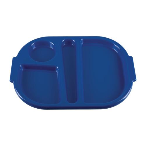 Olympia Kristallon PP Food Compartment Tray Small Blue (Pack 10)