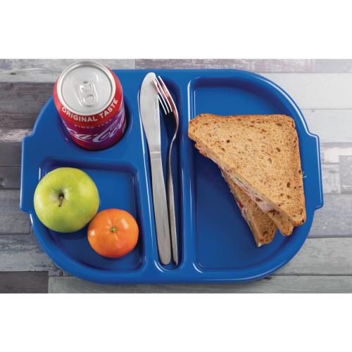 Olympia Kristallon PP Food Compartment Tray Small Blue (Pack 10)