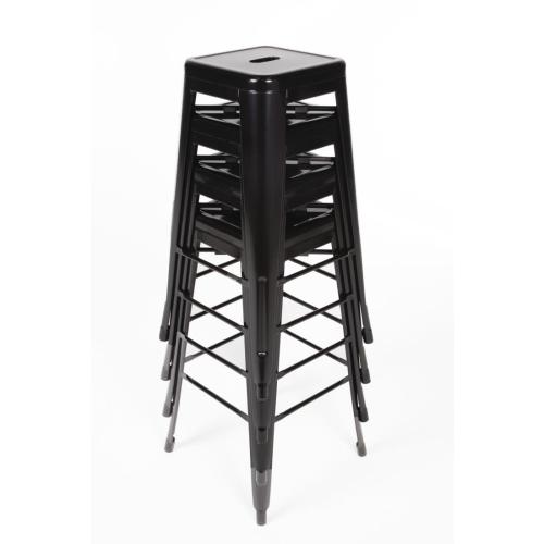 Bolero Bistro Steel?High Stool Black (Pack 4)