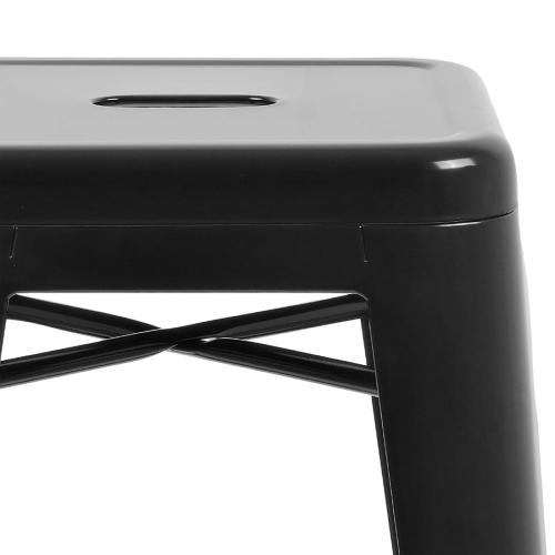 Bolero Bistro Steel?High Stool Black (Pack 4)
