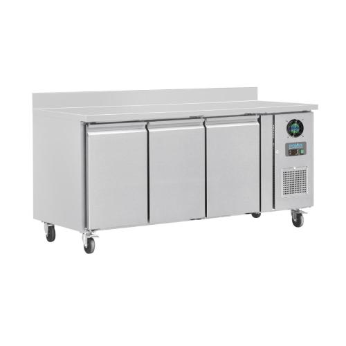 Polar U-Series Triple Door Counter Freezer with Upstand - 417Ltr
