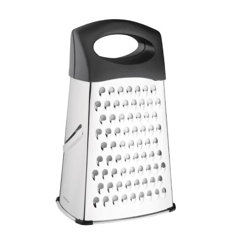 Vogue Heavy Duty Box Grater with Black Handle & Base - 254mm 10"