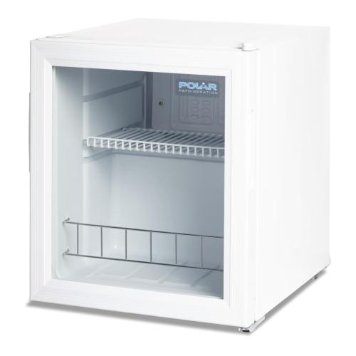 Polar C-Series Countertop Display Fridge White - 46Ltr