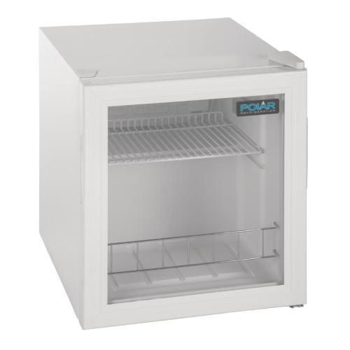 Polar C-Series Countertop Display Fridge White - 46Ltr