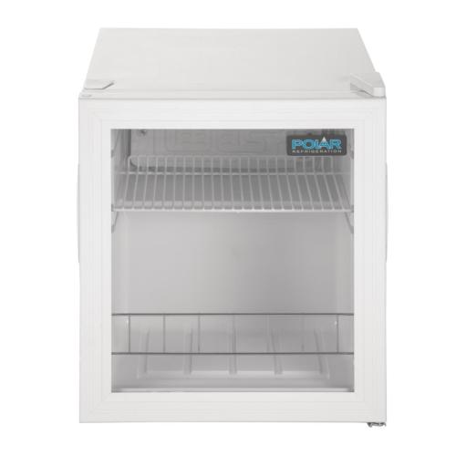 Polar C-Series Countertop Display Fridge White - 46Ltr