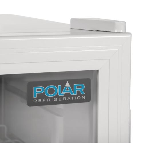 Polar C-Series Countertop Display Fridge White - 46Ltr