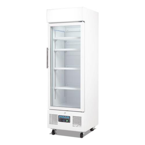 Polar G-Series Upright Display Fridge White - 218Ltr