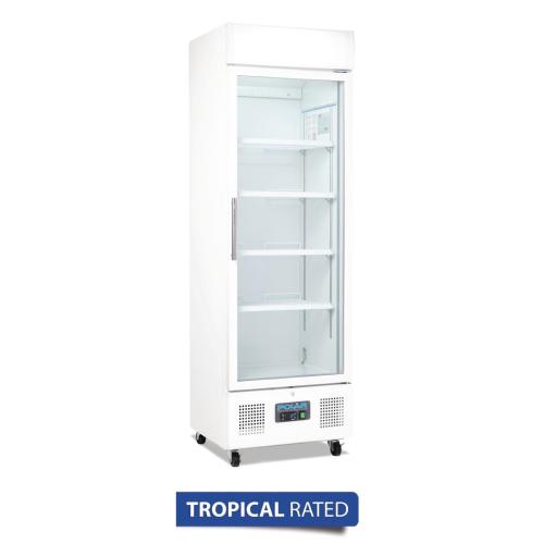 Polar G-Series Upright Display Fridge White - 368Ltr
