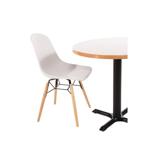 Bolero Arlo Side Chair White (Pack 2)