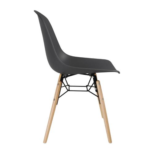 Bolero Arlo Side Chair Charcoal (Pack 2)