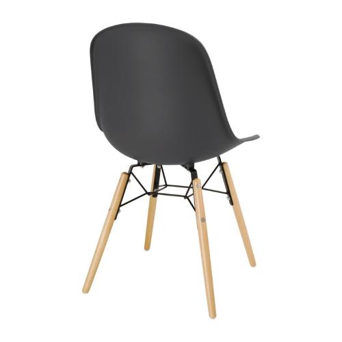 Bolero Arlo Side Chair Charcoal (Pack 2)
