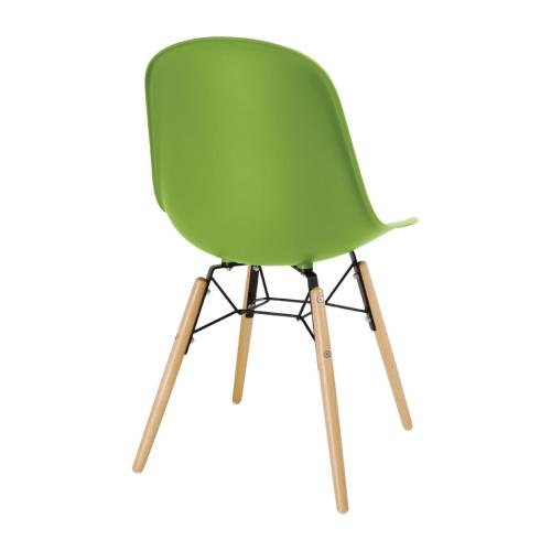 Bolero Arlo Side Chair Green (Pack 2)