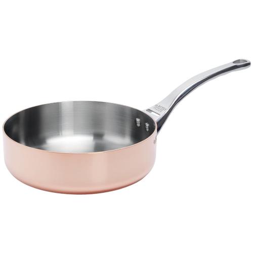 De Buyer Inocuivre Copper Straight Saute Pan S/S Handle - 200mm 8" 1.8Ltr
