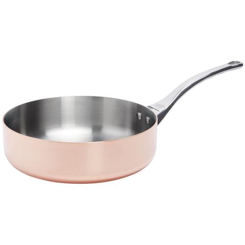 De Buyer Inocuivre Copper Straight Saute Pan St/St Handle - 240mm 9 1/2" 3.1Ltr