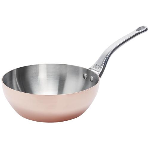 De Buyer Inocuivre Copper Conical Saute Pan St/St Handle - 200mm 8" 1.7Ltr