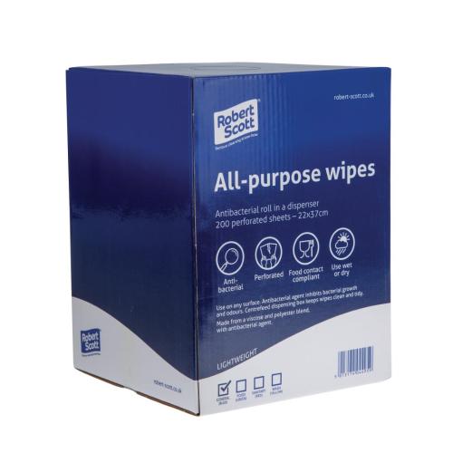 Antibacterial All Purpose Cloth Blue (Box 200)