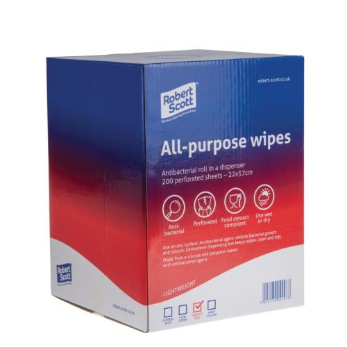 Antibacterial All Purpose Cloth Red (Box 200)