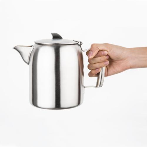 Olympia Airline Teapot Brushed Finish St/St - 1.6Ltr 54.1fl oz