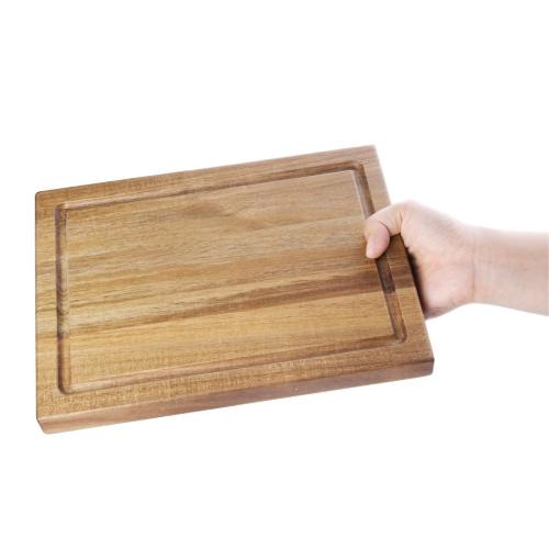 Olympia Acacia Steak Board Small - 260x190mm 10 1/5x 7 1/2"  FSC 100%