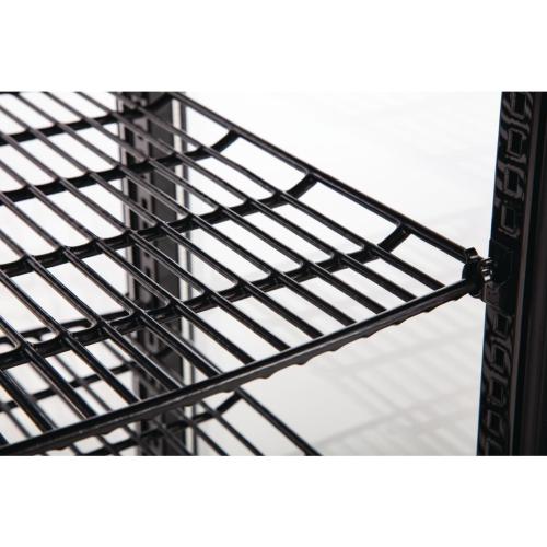 Polar C-Series Curved Door Display Fridge Black - 86Ltr