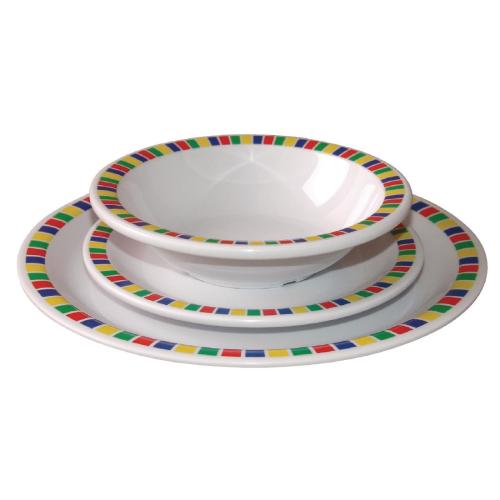 Olympia Kristallon Fairground Melamine Plate - 230mm 9" (Box 12)