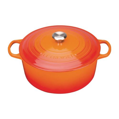 Le Creuset Cast Iron Round Casserole Volcanic - 28cm 6.7Ltr