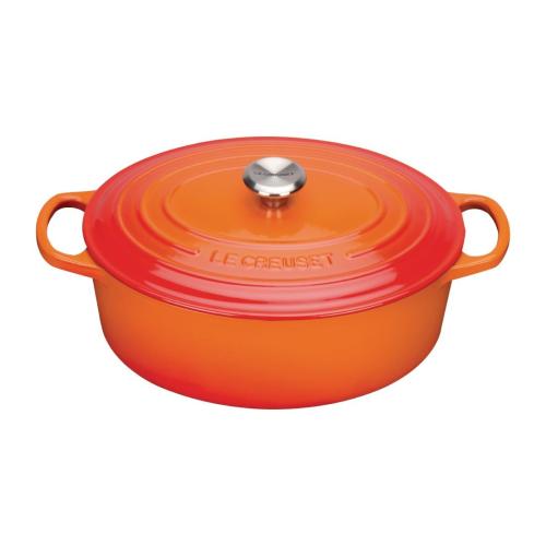 Le Creuset Cast Iron Oval Casserole Volcanic - 27cm 4.1Ltr