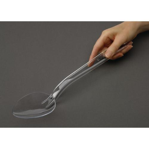 MatferBourgeat Exoglass Serving Spoon Clear - 340mm
