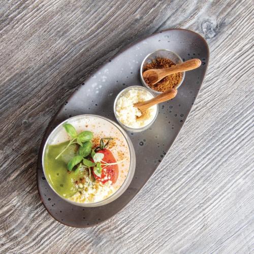 Olympia Fusion Oval Plate - 250x120mm 9 4/5x 4 3/4" (Box 6)