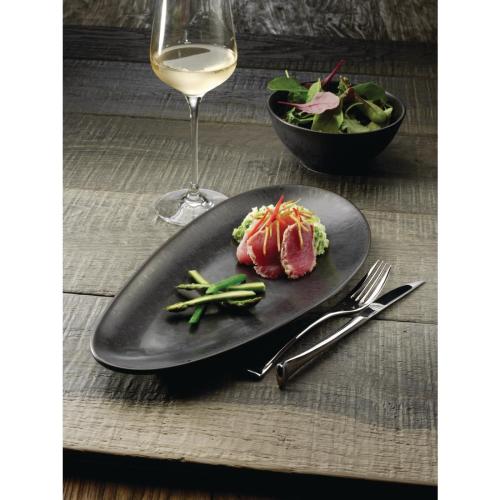 Olympia Fusion Oval Plate - 357x172mm 14x6 3/4" (Box 4)