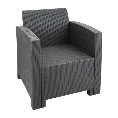Bolero PP Wicker Armchair & Table Set