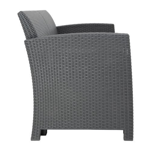Bolero PP Wicker Armchair & Table Set