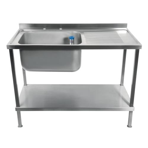 Vogue Sink Single L/H Bowl Single R/H Drainer Welded - 1000x900x600mm (Direct)