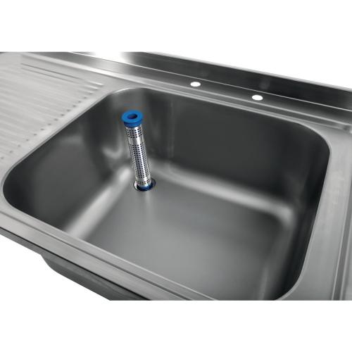 Vogue Sink Single R/H Bowl Single L/H Drainer Welded - 1200x900x700mm (Direct)